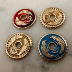 Load image into Gallery viewer, Enamel Raven Viking Shield